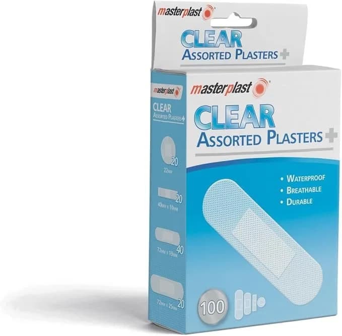 PE Clear Assorted Plasters, Pack of 40