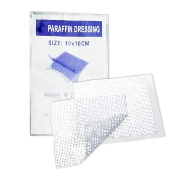 Sterile Paraffin Gauze Dressing, 10 × 10 cm