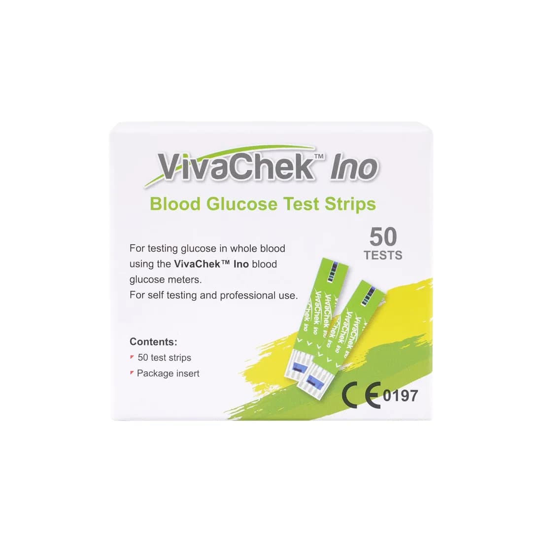 VivaChek Ino Blood Glucose Test Strips, 50