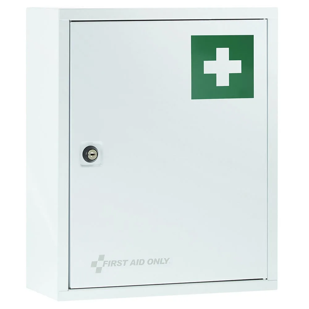 Empty Metal First Aid Wall Cabinet, Medium, 300 × 370 × 140 mm — product view 1