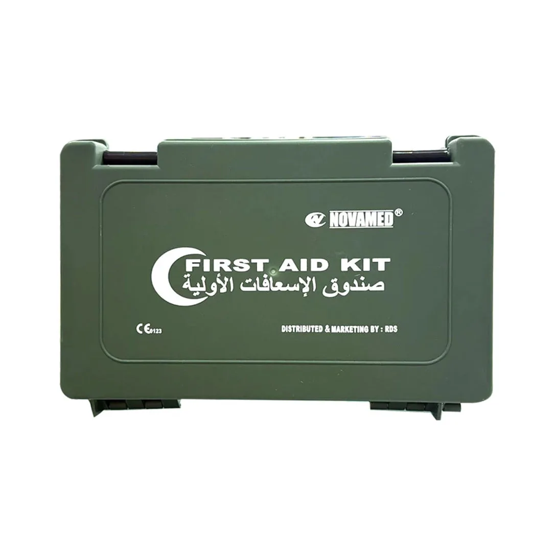 Novamed Green Plastic First Aid Box, Medium — product view 1